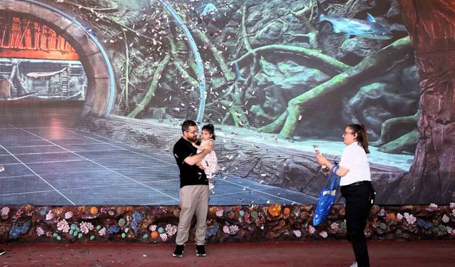 Körfez Aqua Akvaryumu'nda 41 bininci ziyaretçi sürprizi
