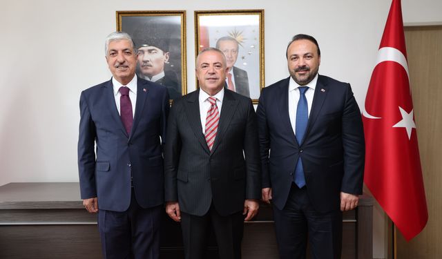 Başkan Ömeroğlu Ve Yıldırım'dan Kaymakam Çelik'e Hayırlı Olsun Ziyareti