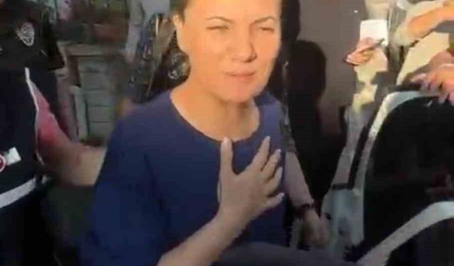 Başkan Fatma Kaplan Hürriyet'in, polis aracına bindiği anların görüntüsü ortaya çıktı
