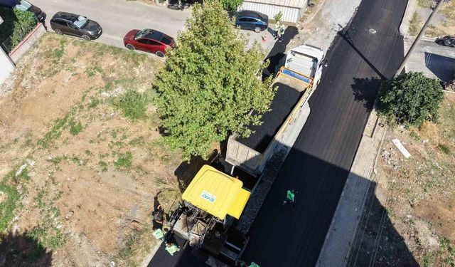 Gebze'de Gaziler Mahallesi'nin yolları asfaltlanıyor