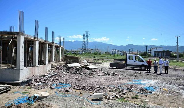 Kartepe'deki yeni Polis Merkezi Amirliği inşaatı yükseliyor