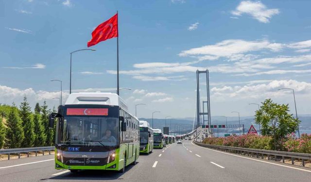 Kocaeli'de toplu ulaşımın yükünü büyük oranda doğalgazlı otobüsler çekiyor