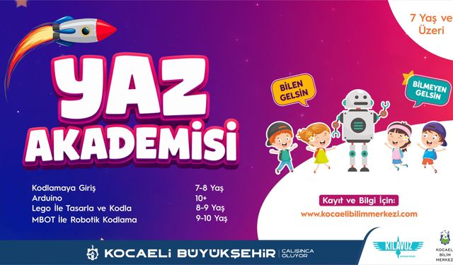 Kocaeli Bilim Merkezi’nde Bilim Dolu bir yaz