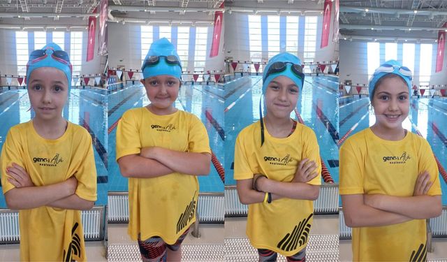 Başiskele'nin minik kulaçları kürsüden inmedi