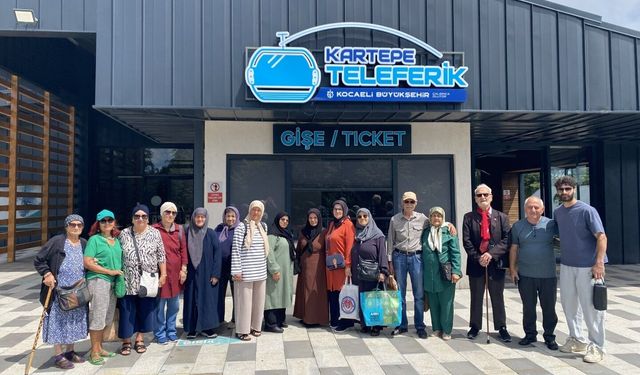 65 yaş üstü bireyler teleferikle Kuzuyayla'yı keşfetti