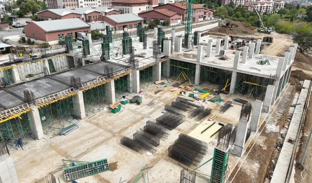 Geleceğin sporcularını yetiştirecek tesis yükseliyor