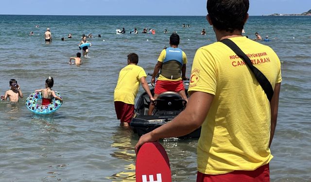 Kocaeli sahillerinde son bir haftada 27 can kurtarıldı
