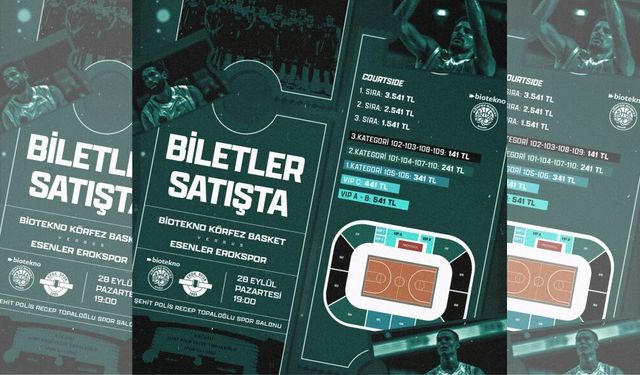 Körfez Basket İlk Maçına Çıkıyor: Biletler 141 TL’den Satışta