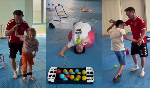 Körfez'in özel sporcularından zafer pozu