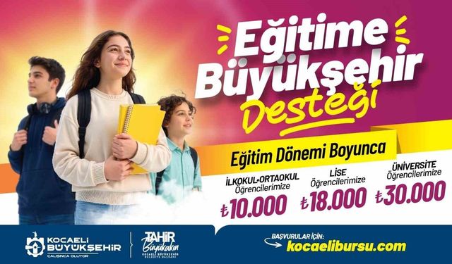 Büyükşehir'den öğrencilere 650 milyon TL'lik destek