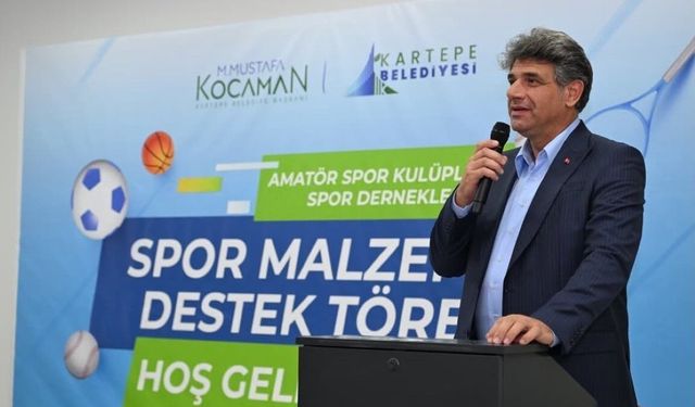 Kartepe'de amatör spor kulüplerine 3 milyon 350 bin liralık destek