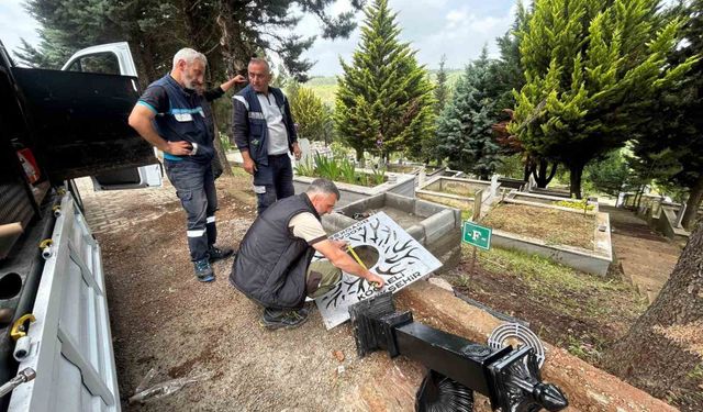 Mezarlıkların su altyapısı yenileniyor