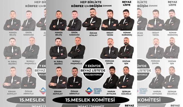 15. Komite Adayları Belli Oldu