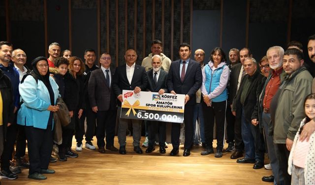 Körfez'de Amatör Spor Kulüplerine 6,5 Milyon TL Destek