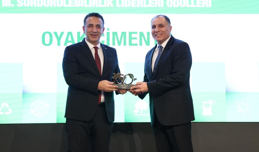 OYAK Çimento’ya “Sürdürülebilirlik Liderleri” Ödülü