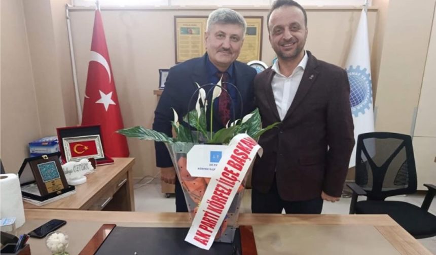 AK Partili Okudan'dan  Esnaf Odalarına Ziyaret