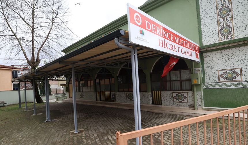 Derince Belediyesi’nden İbadethanelere Sundurma Desteği