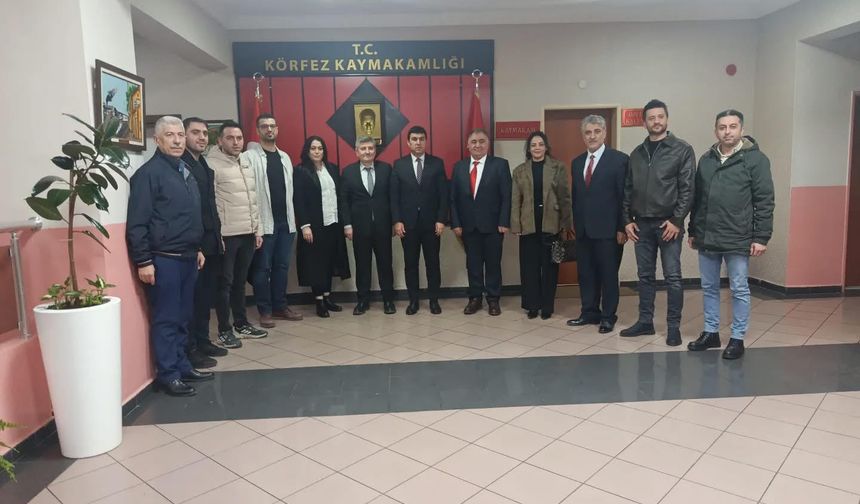 Körfez Esnaf Odası Yönetimi, Kaymakam Kalkar’la Buluştu