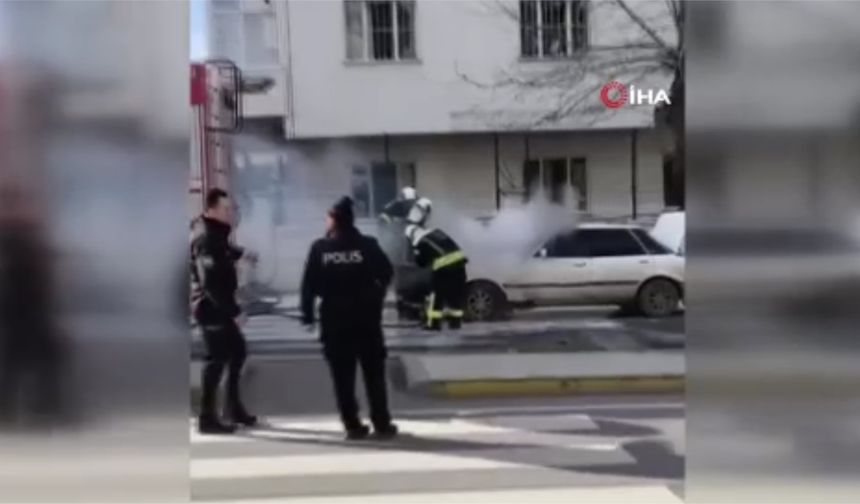 Seyir Halindeki Araçta Yangın