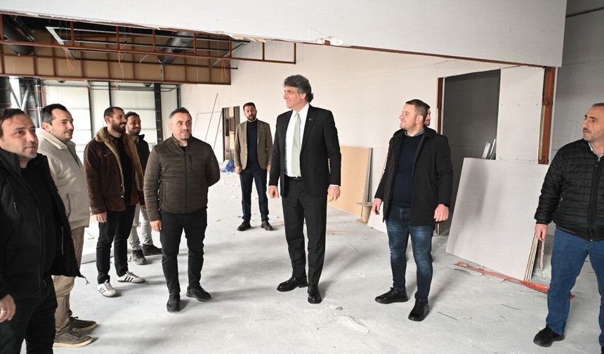 Kartepe'de 3 bin 500 metrekarelik spor kompleksinin inşası sürüyor