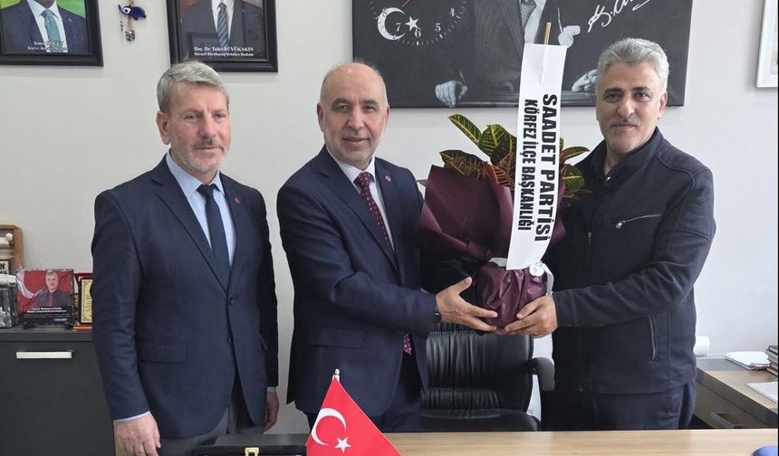Saadet Partisi’nden Muhtar Çöven’e Nezaket Ziyareti