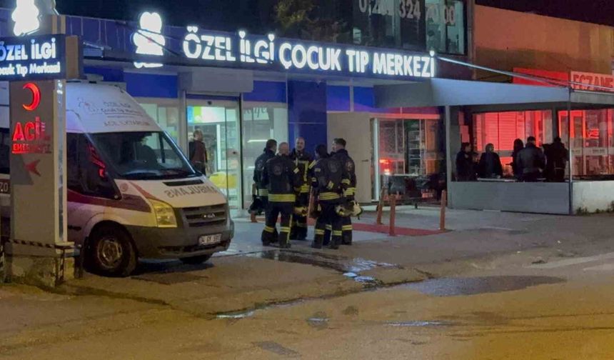 Çocuk tıp merkezinde korkutan yangın: Hastalar tahliye edildi