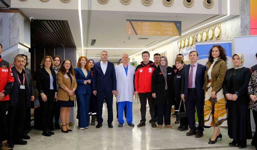 Hastanede deprem farkındalığı etkinliği