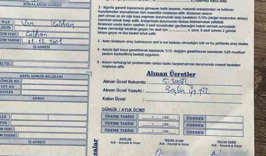 Saldırganlar kiralık aracı geri vermemiş: Teslim süresi dün dolmuş