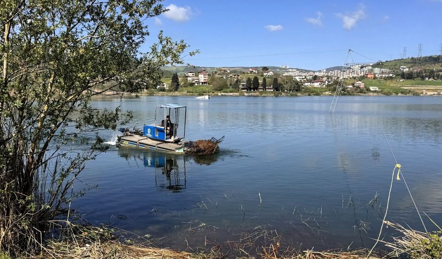 Kocaeli Büyükşehir Belediyesi, Gölkaypark’taki Göleti Temizledi