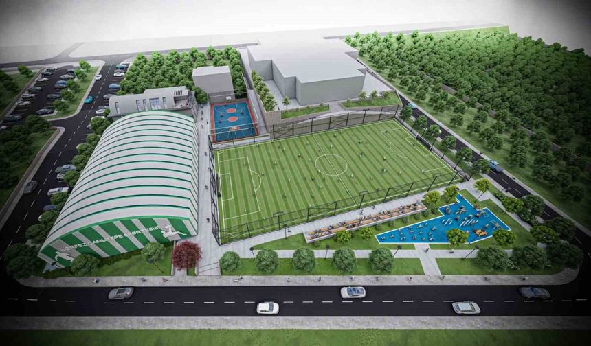 Çamlıtepe Spor Kompleksi'nin yüzde 71'i tamamlandı