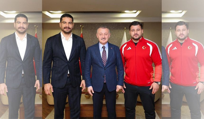 Başkan Büyükakın, Güreşten İki Önemli İsmi Ağırladı