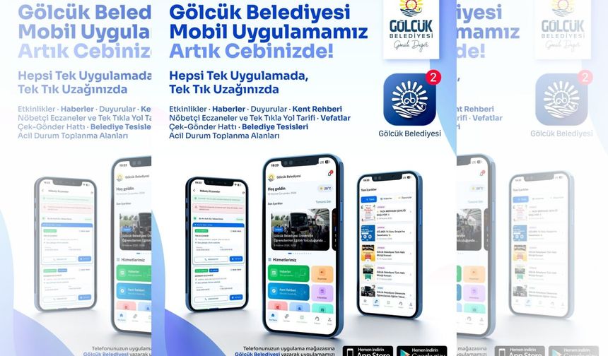 Gölcük Belediyesi Mobil Uygulaması Vatandaşların Hizmetinde