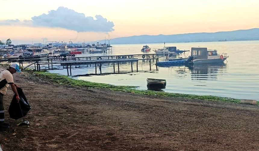 Başiskele Sahili temiz ve güvenli hale getiriliyor