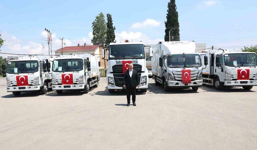 Darıca Belediyesinin araç filosuna 5 yeni hizmet aracı eklendi