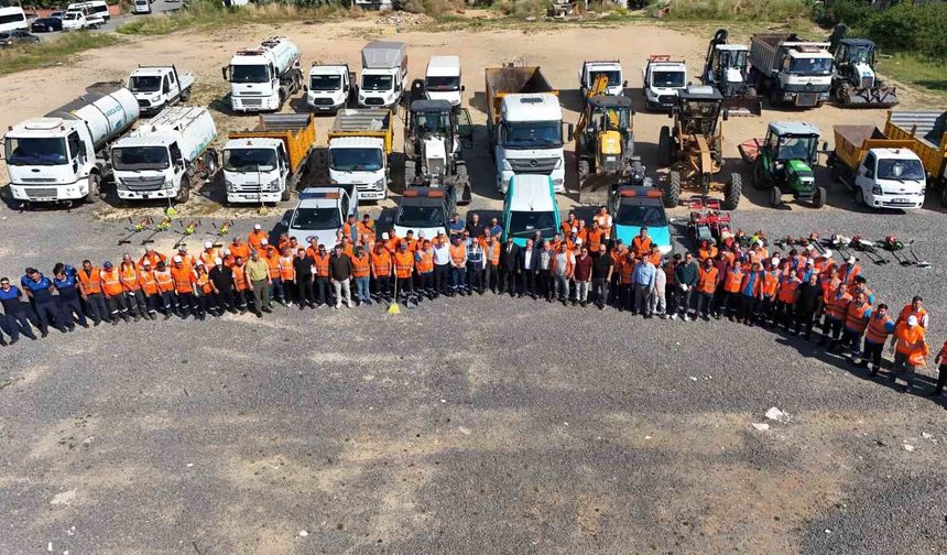 Darıca'da 100 kişilik özel ekiple yaz temizliği