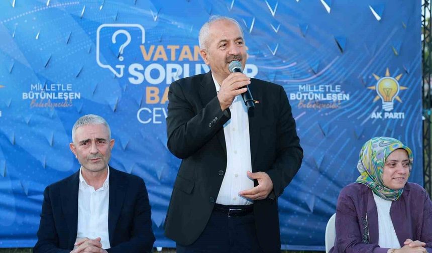 Gebze'de vatandaşlar sorularını doğrudan başkana iletti