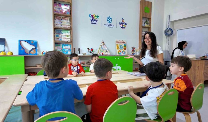 Lokomotif Çocuk Köyü Lotus'ta ilk ders heyecanı yaşandı