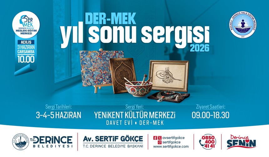 DER-MEK’te Bir Yılın Emeği Sergiye Dönüşüyor