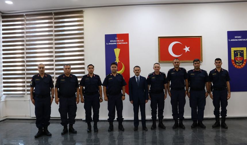 Kocaeli’de Tayini Çıkan Jandarma Personeline Anlamlı Veda
