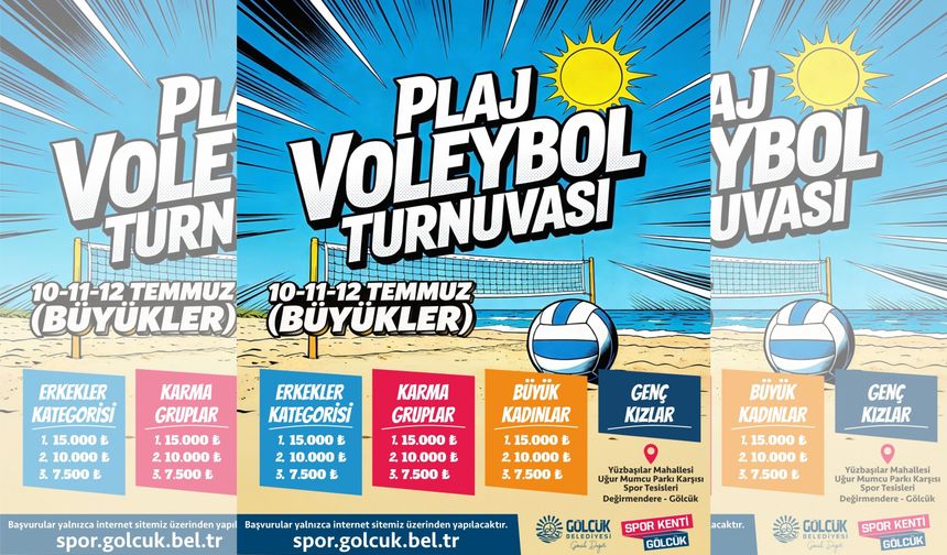 Gölcük’te Plaj Voleybolu Heyecanı Başlıyor