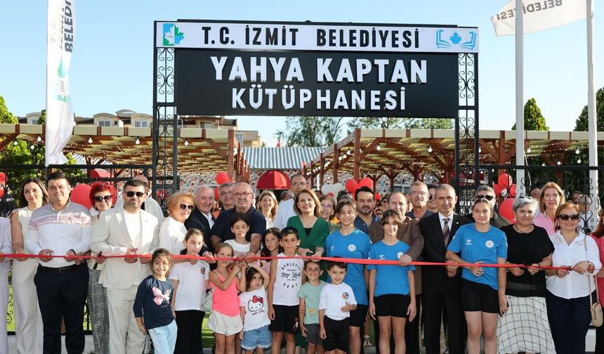 İzmit Yahya Kaptan Kütüphanesi Açıldı
