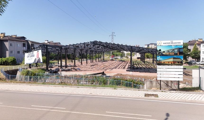 Kartepe’de Kapalı Pazar Alanlarına Bir Yenisi Daha Ekleniyor