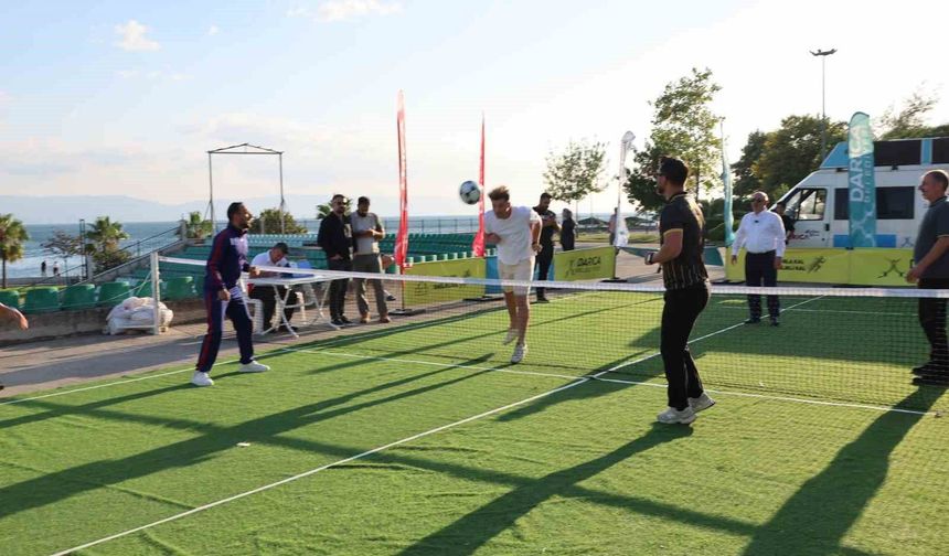 Darıca'da ayak tenisi heyecanı