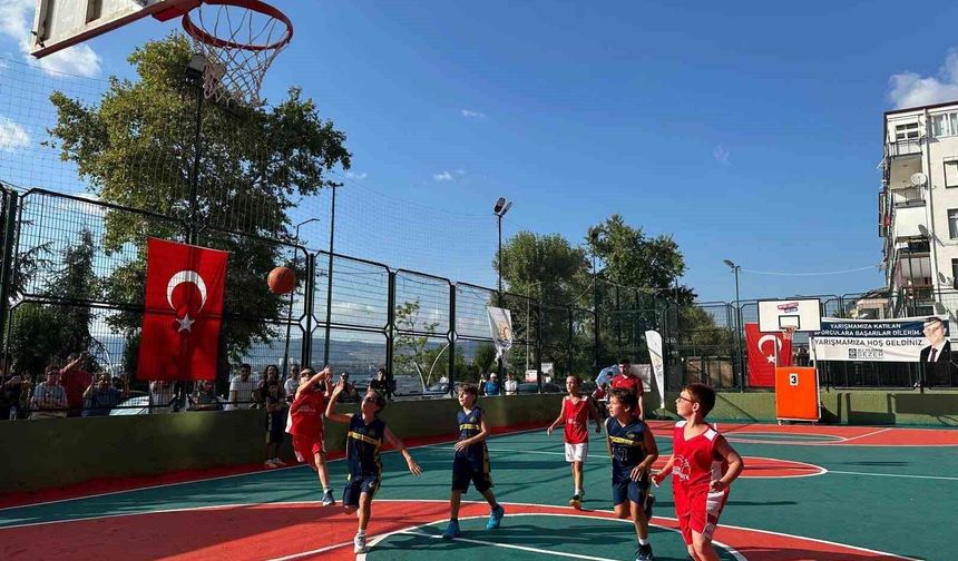 Değirmendere Sahilindeki basketbol heyecanı final müsabakalarıyla sona erdi