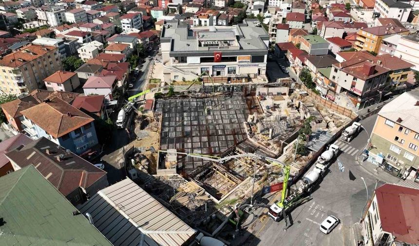 Dilovası Kent Meydanı inşaatında yeni aşama