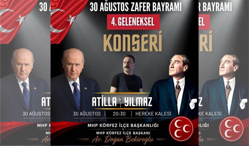 MHP Körfez’den Zafer Bayramı’na Özel Konser