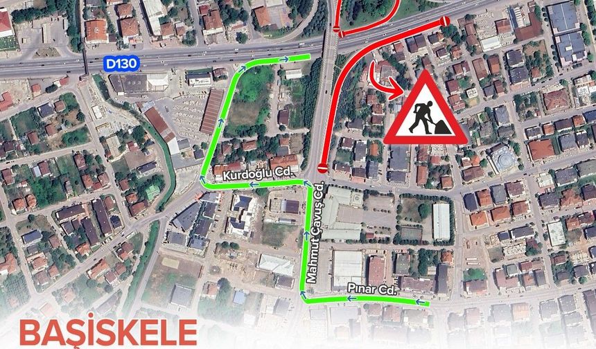 Karşıyaka Kavşağı’nda Yol Çalışması