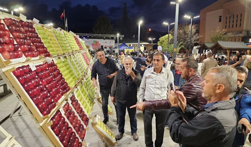 Gölcük'te En Lezzetli Elma ve Armutlar Vitrine Çıktı