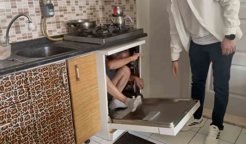 31 Yıl Hapis Cezasıyla Aranan Hükümlü, Bulaşık Makinesi İçinde Yakalandı