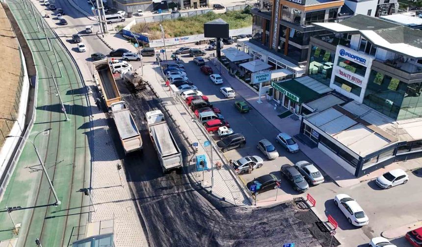 Alikahya'da 2,7 kilometrelik yol güzergahı yenileniyor